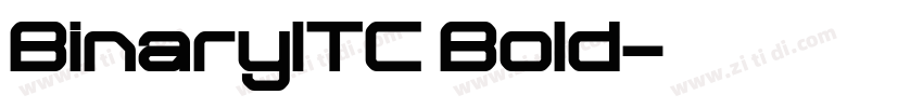 BinaryITC Bold字体转换